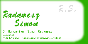 radamesz simon business card